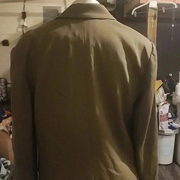 RAMY BROOK OVERSIZED OLIVE MAVE LACE UP SLEEVE BLAZER SIZE 4 - Picture 4 of 8